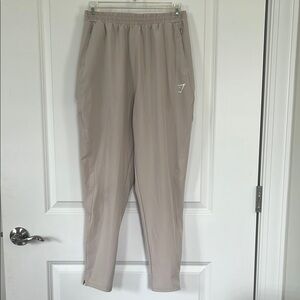 Gymshark Tan Elastic Waist Joggers with Relaxed Fit